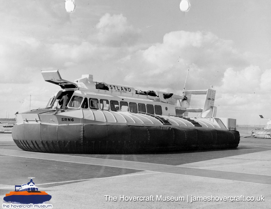 SRN6 with Westland -  (credit: The Hovercraft Museum Trust).